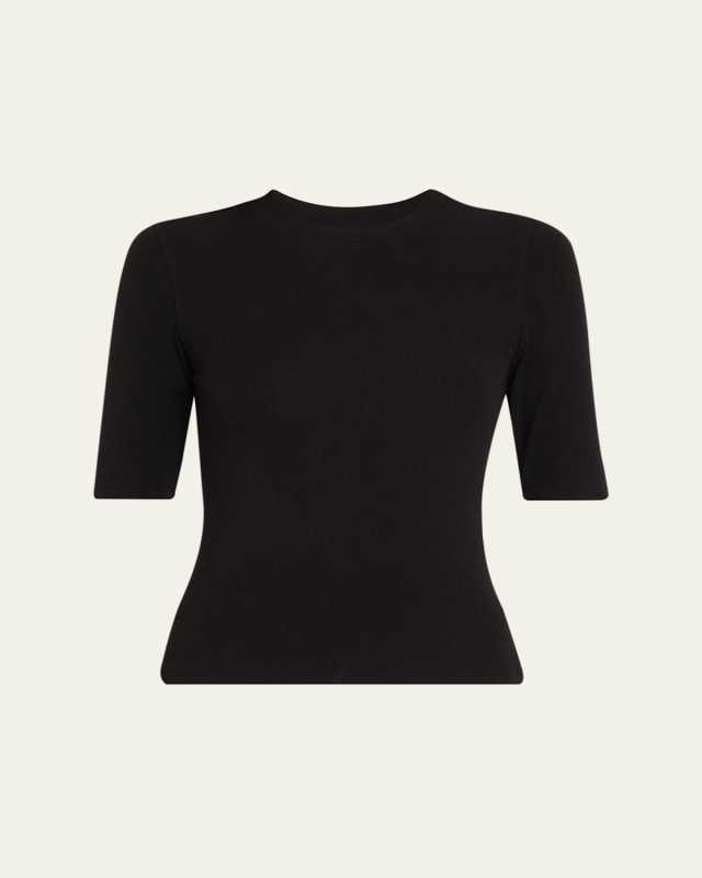 Ribbed Crewneck T